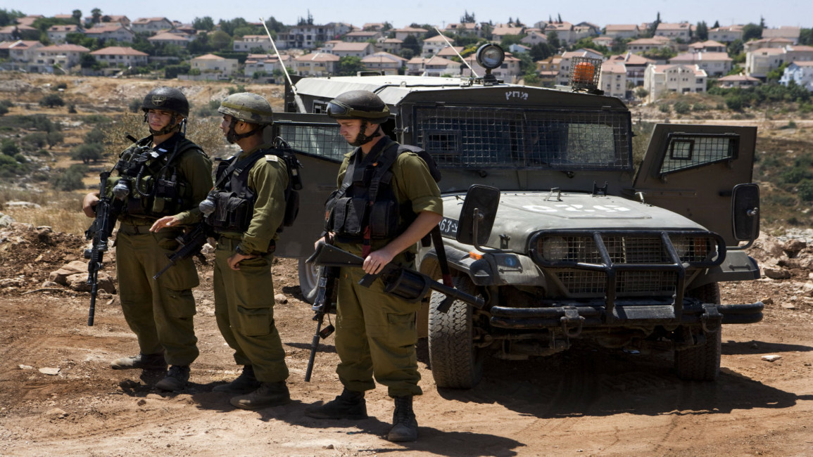 Israeli army jeep Getty