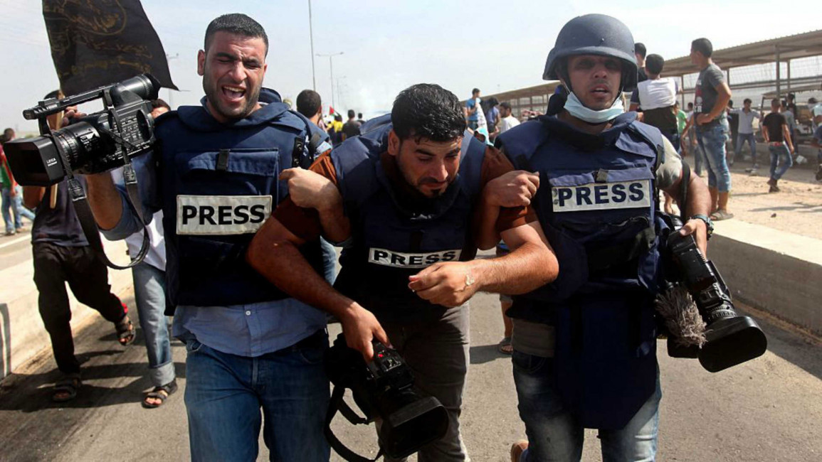 Gaza journalists - Anadolu
