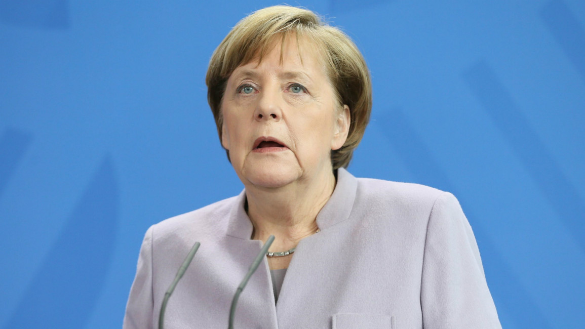 German Chancellor Angela Merkel -- Anadolu