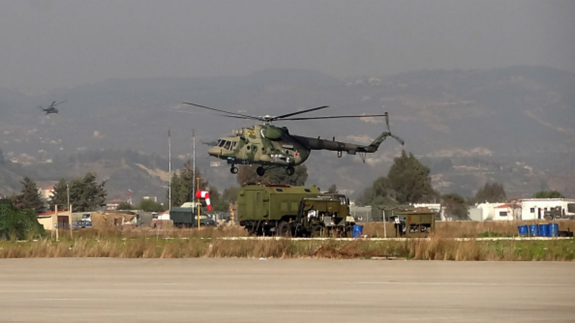 Russian military helicopter in Syria [AFP]