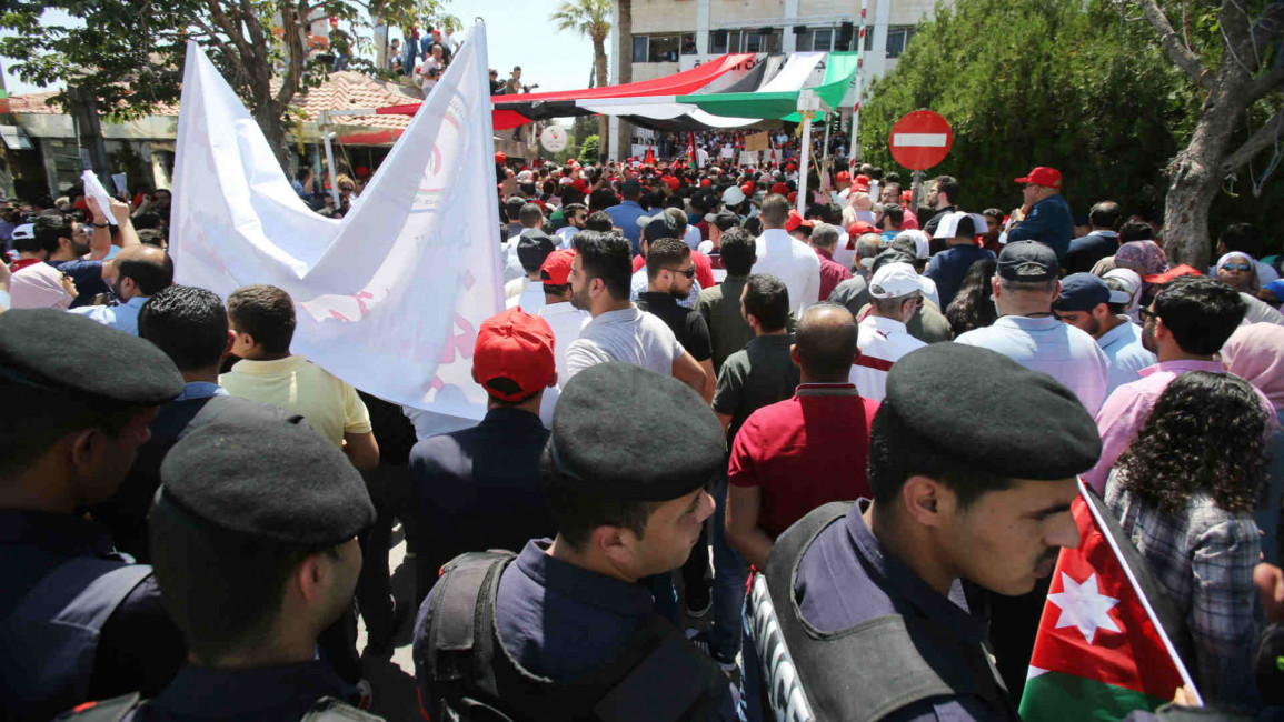 Jordan protests security - Getty