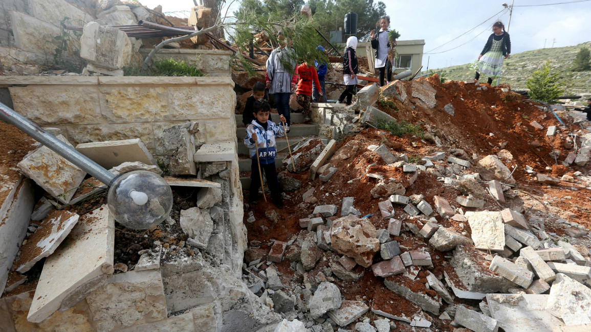 Palestinian vilalges destroyed