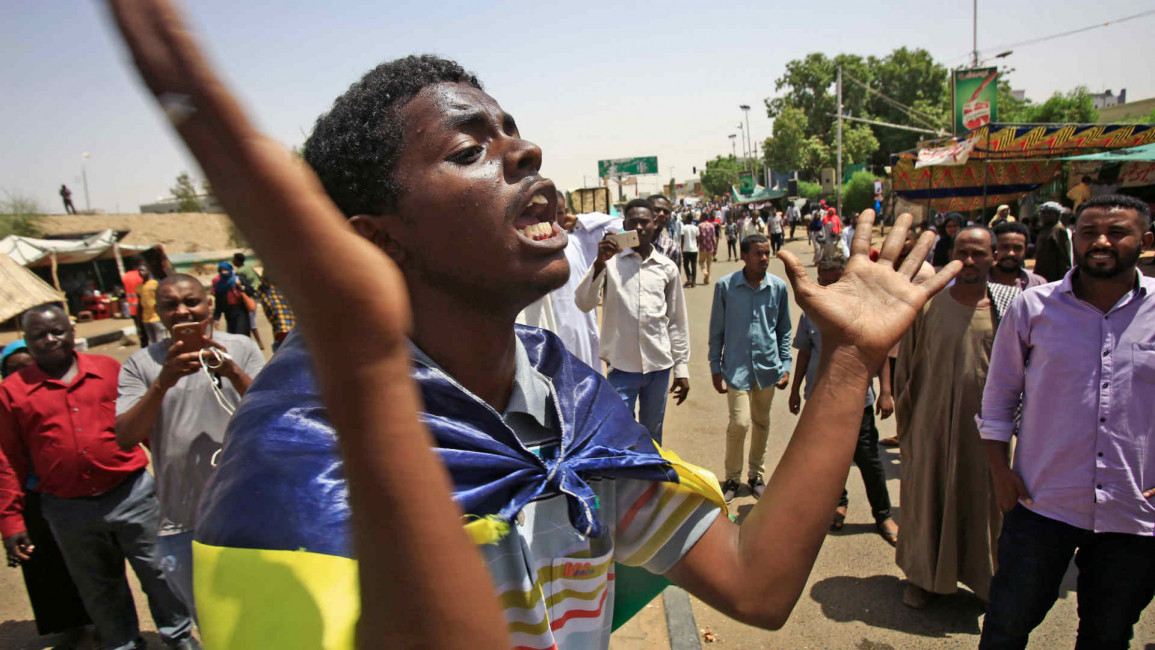 Sudan protester - Getty