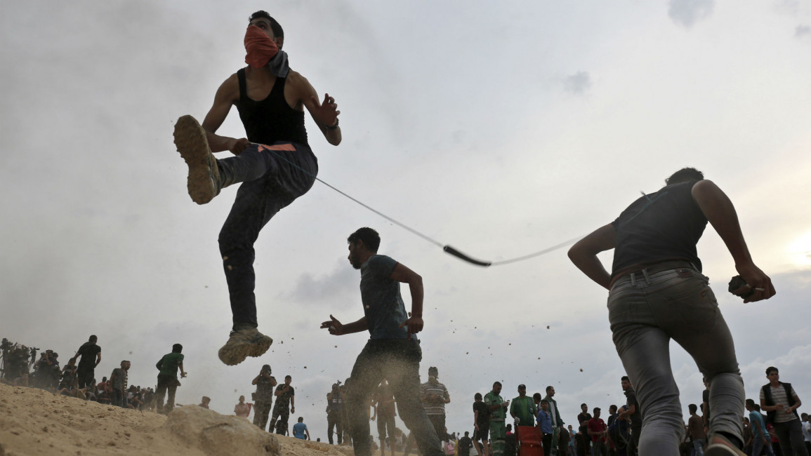 Clashes on Gaza's border (Getty)