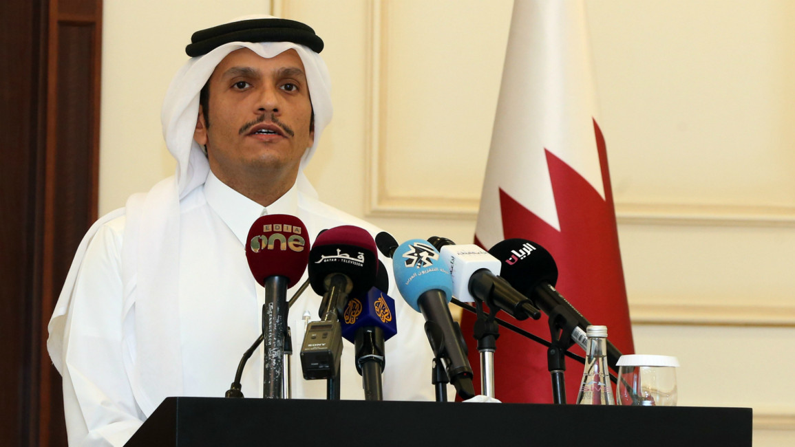 Qatari Foreign Minister Mohammed bin Abdulrahman Al Thani Anadolu