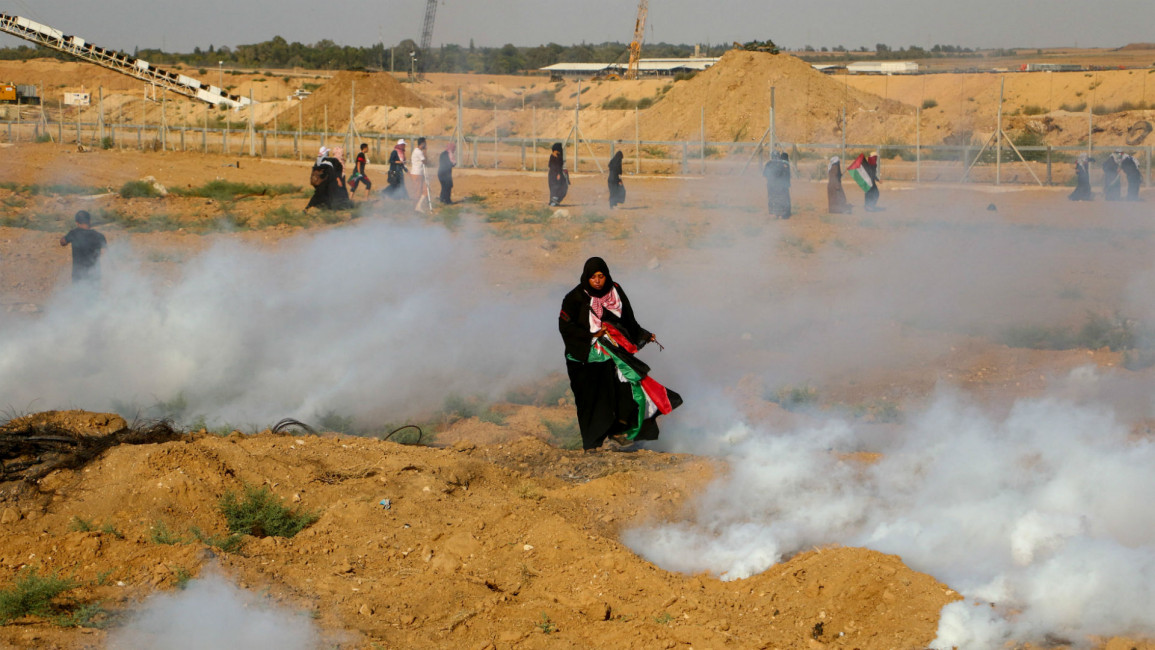 Gaza Strip women protest