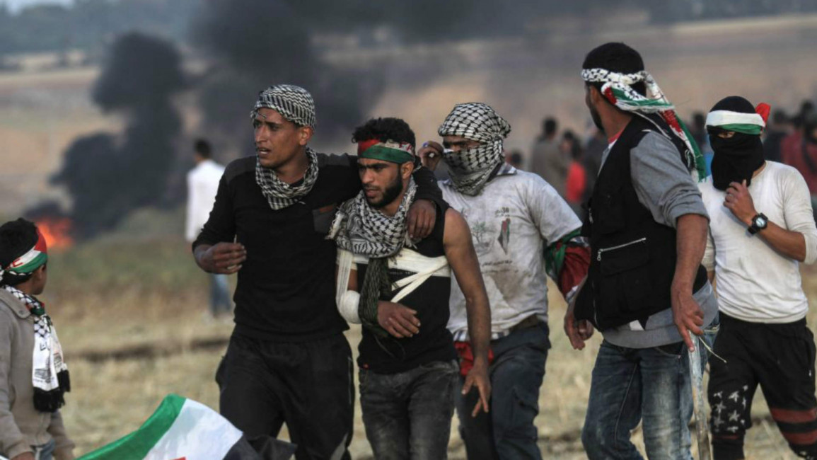 Gaza Land Day protest - AFP