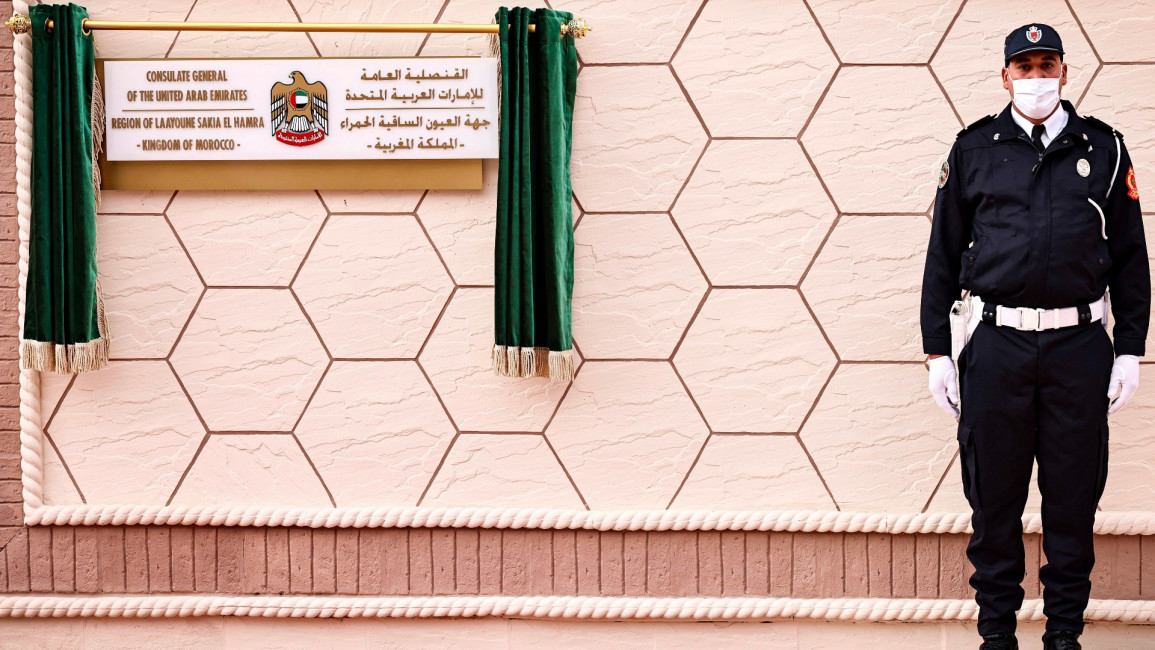 Morocco western sahara UAE consulate getty