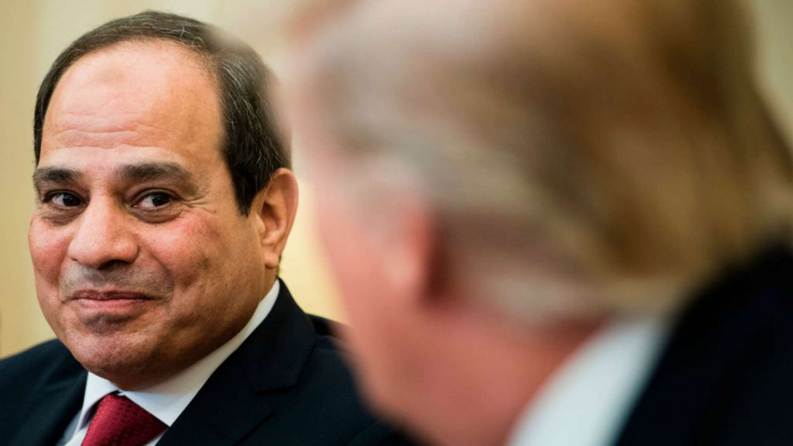 Sisi and Trump - AFP