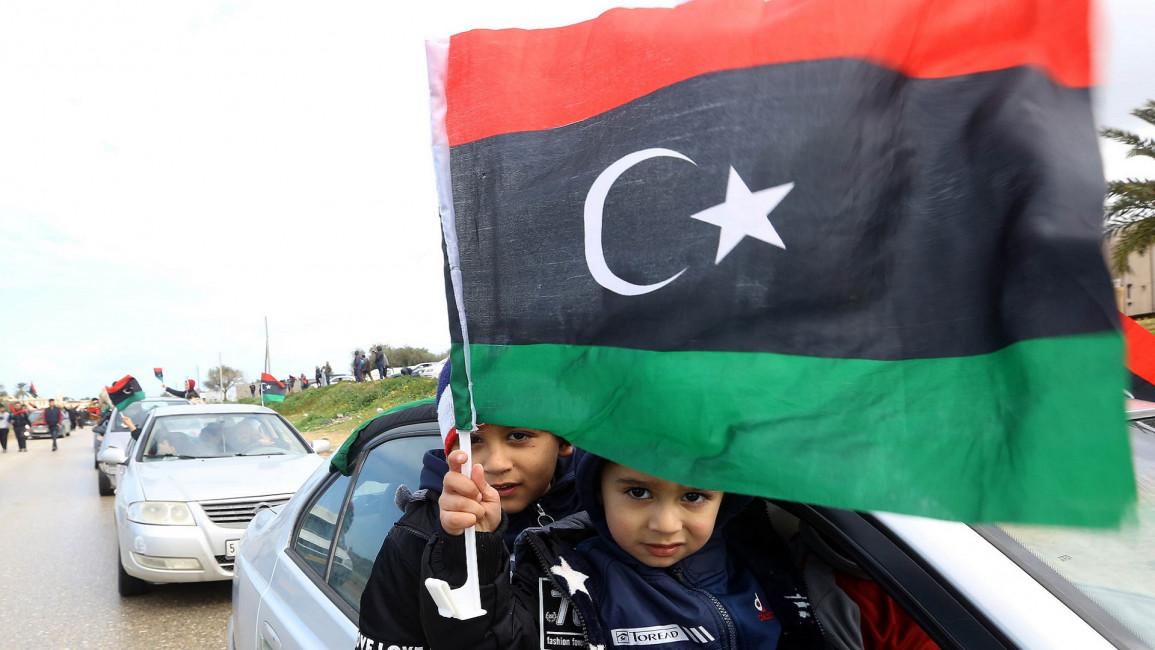 libya flag kids