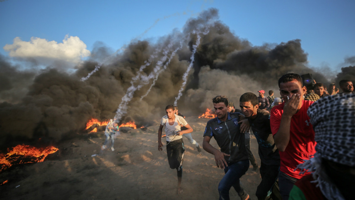 gaza border protests [getty]