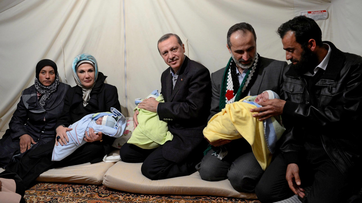Erdogan Syrians - AFP