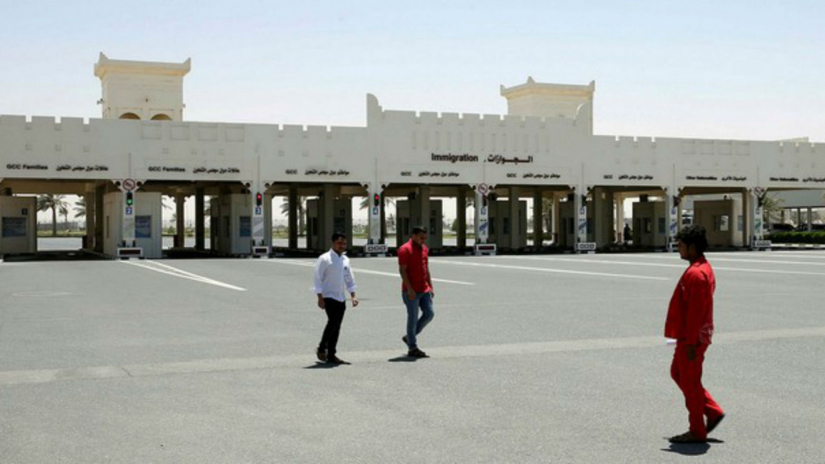 Saudi-Qatar border AFP