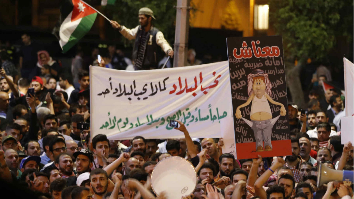 Jordanians protesting price hikes