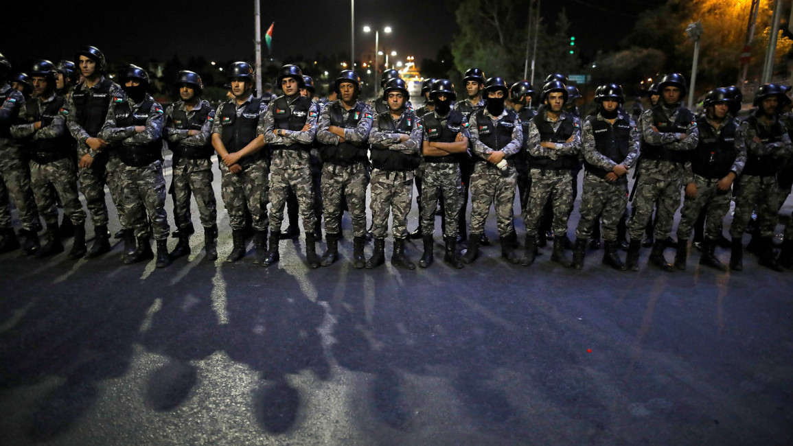 Jordan security forces