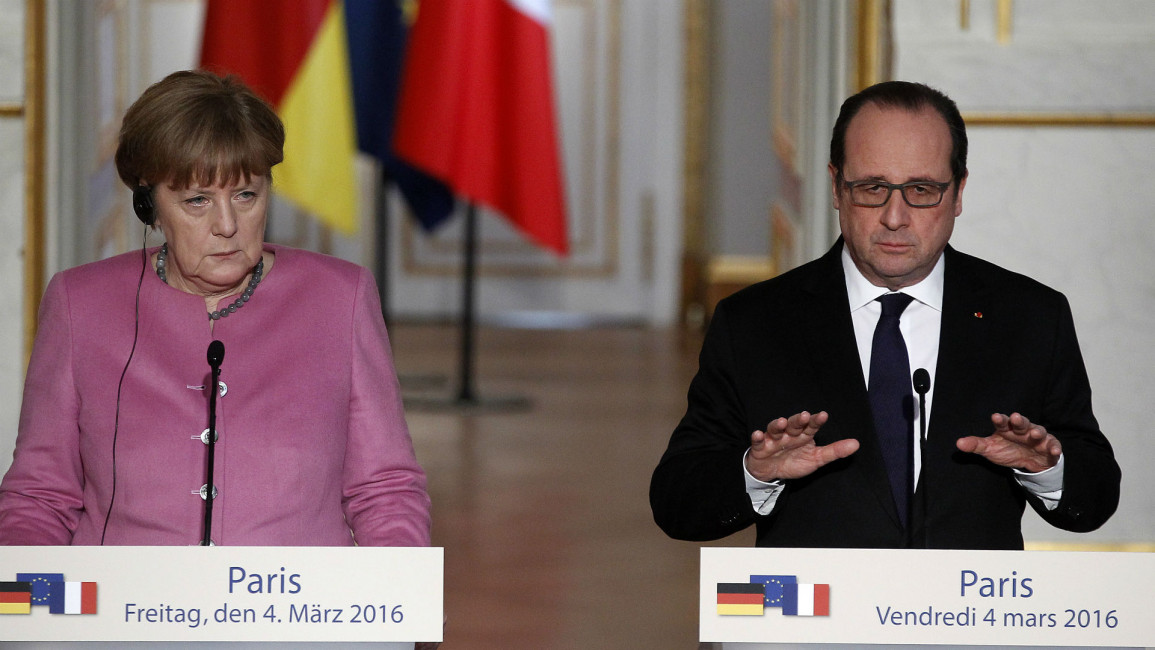Hollande and Merkel