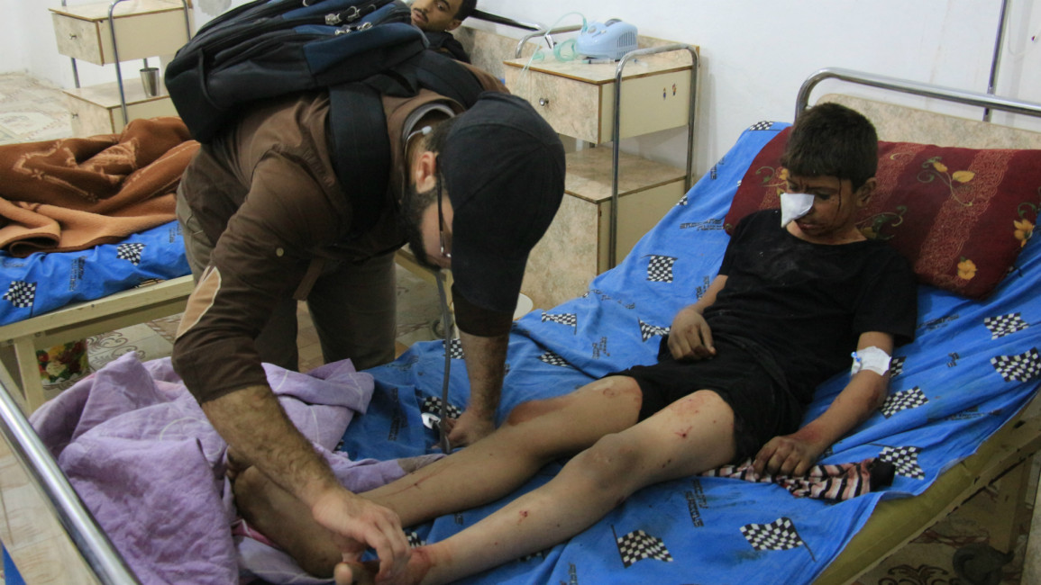 Ghouta shelling -- AFP