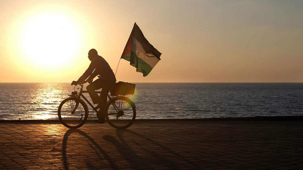 Gaza sunset - AFP