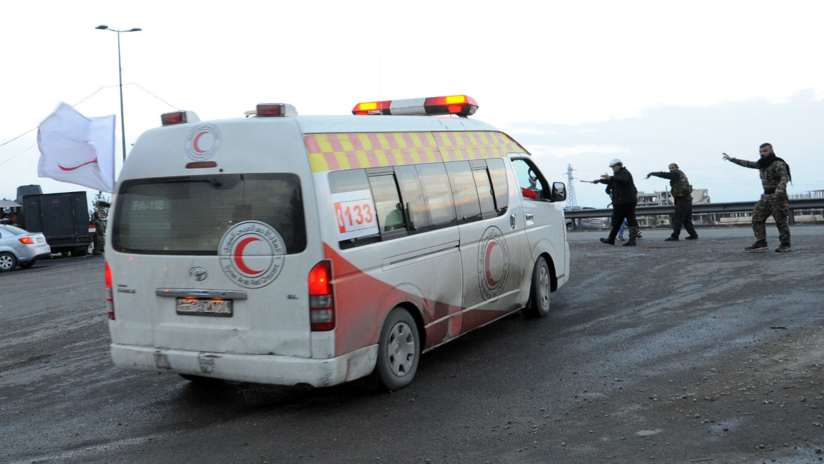 Syria ambulance AFP