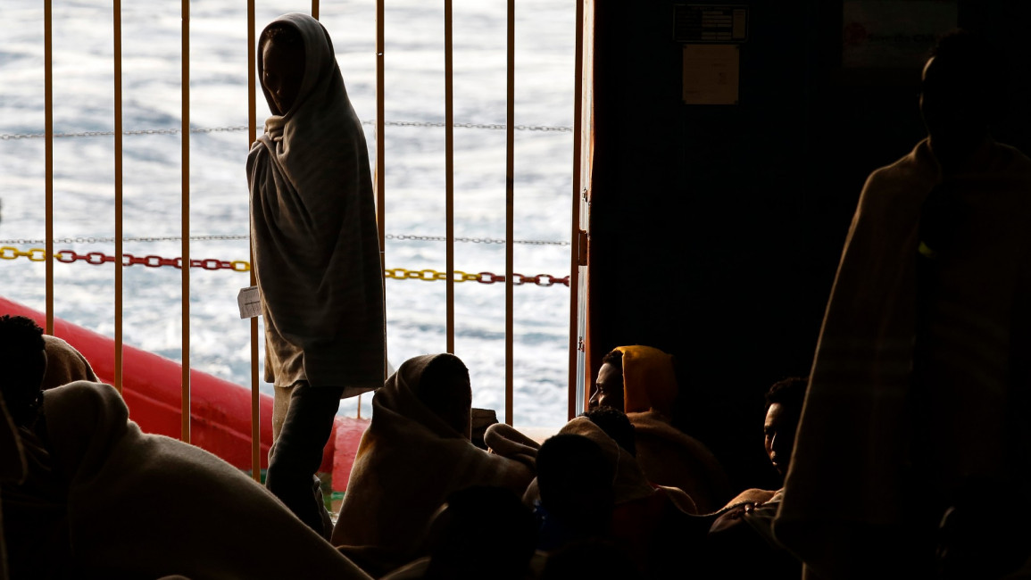 migrants ship libya - Getty