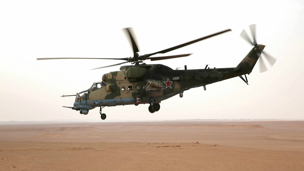russian helicopter syria [Getty]