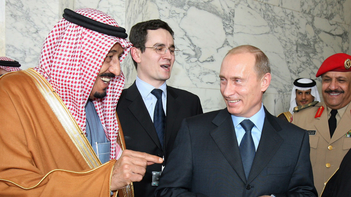 Salman Putin meeting