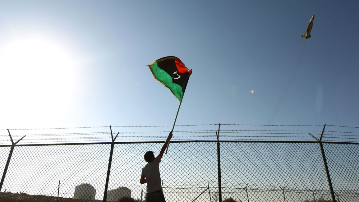 Libya flag AFP