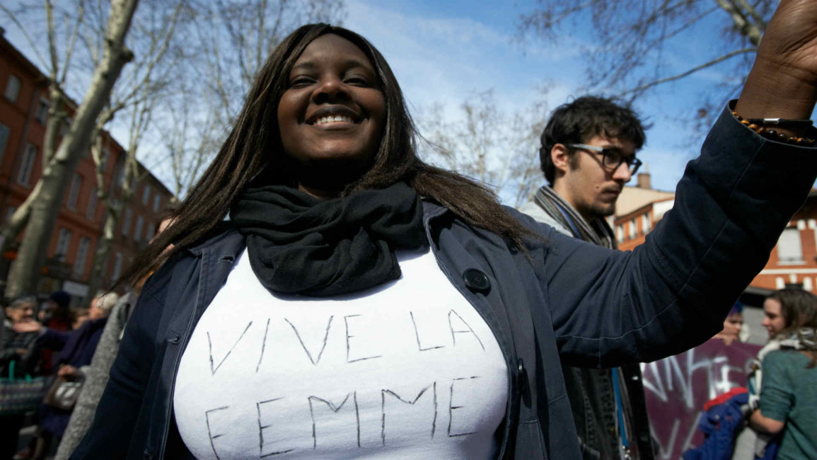 feminist woman's march NurPhoto