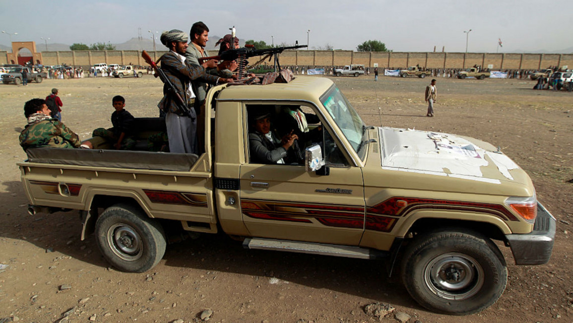 Houthi fighters Sanaa [AFP