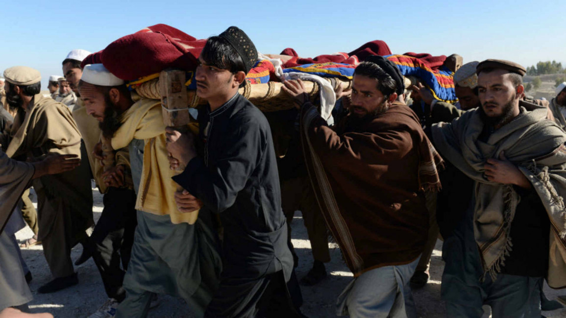 Afghan funeral US airstrike - AFP