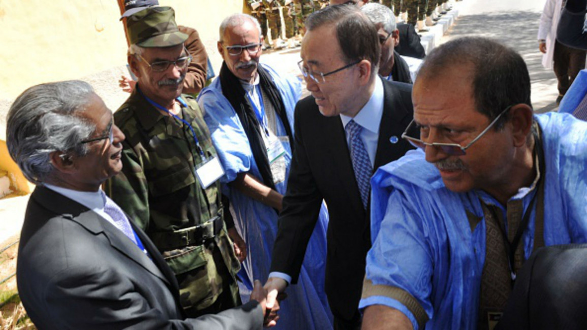 Ban Ki-moon visits Sahrawi refugee camp [AFP]