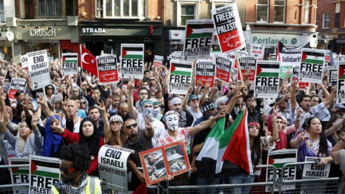 english site boycott israel demo paris getty afp