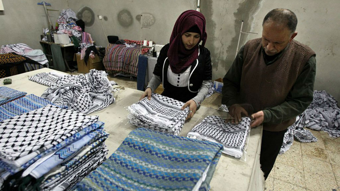 Keffiyeh  factory Hirbawi- AFP