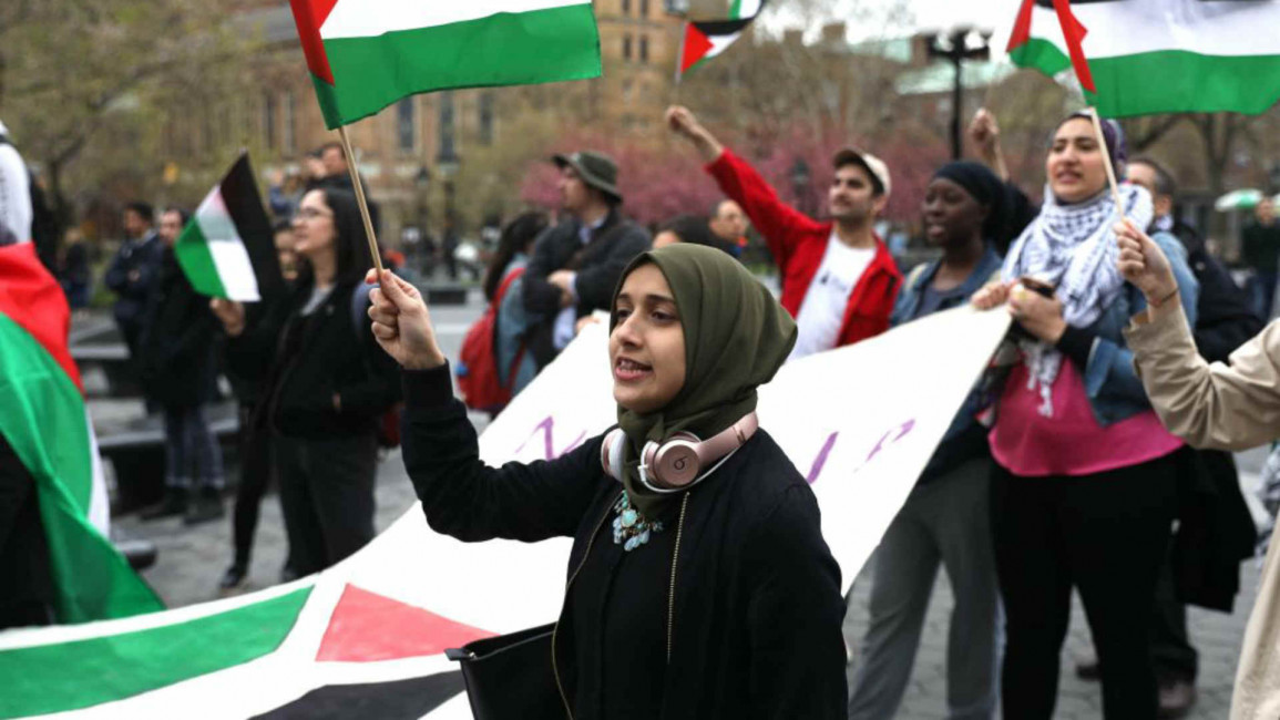 Palestine protest New York - Anadolu