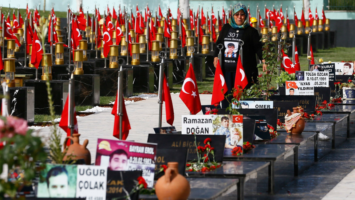 Soma victims graves - Anadolu