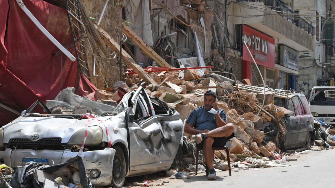 Beirut rubble - Getty