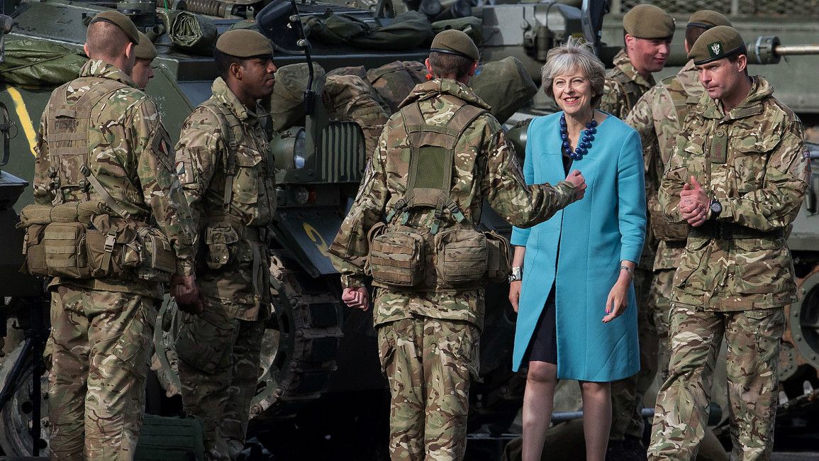 Theresa May British soldiers 