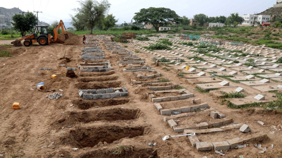 Yemen covid graveyard - Getty