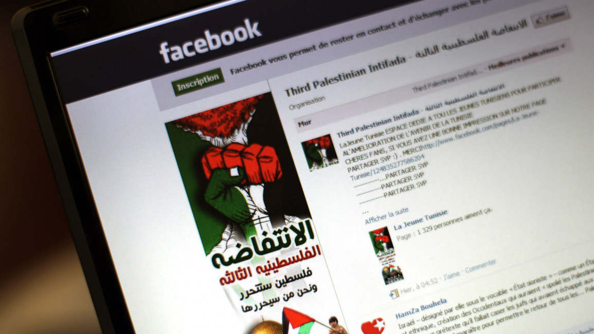 Facebook Palestine social media