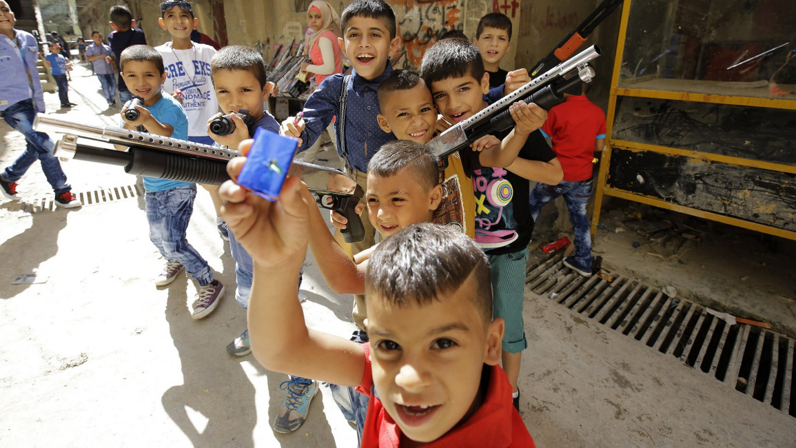 Syrian refugee children Lebanon