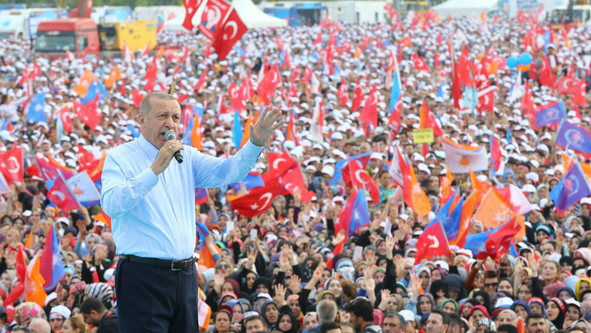 Massive rally for Erdogan in Istanbul (Anadolu)