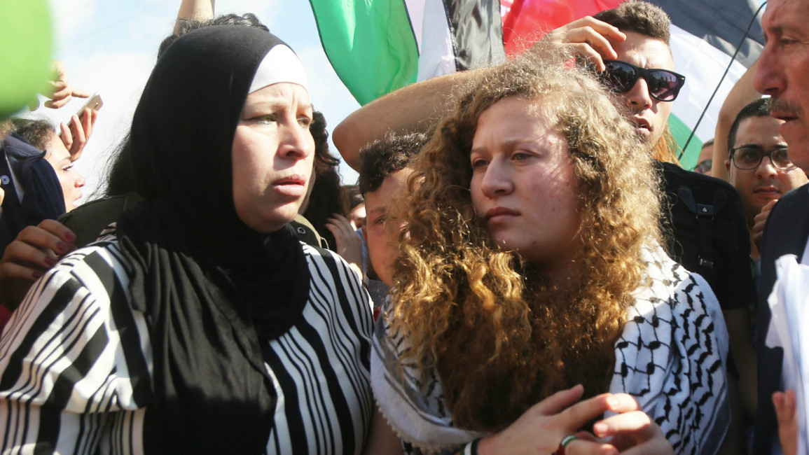 Ahed Tamimi freed from prison (Getty)