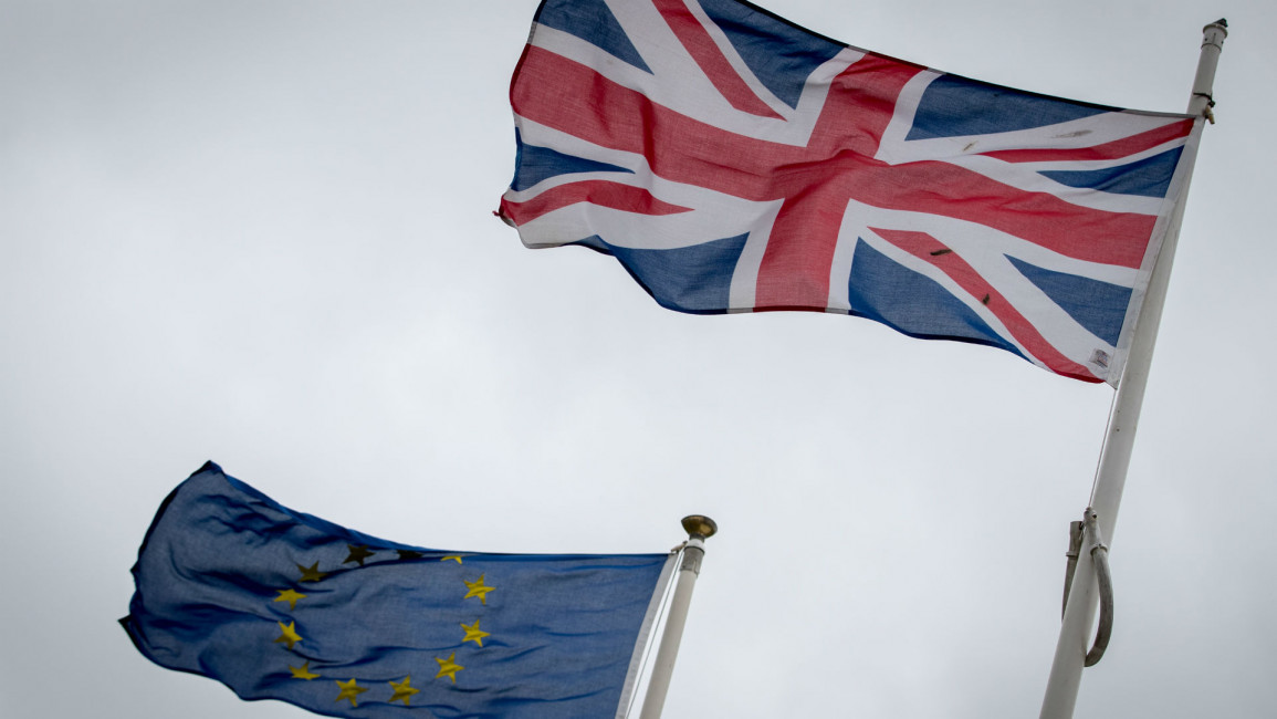 Britain and EU flags GETTY