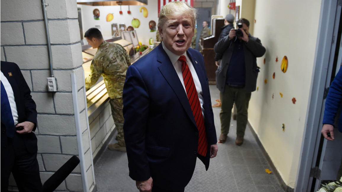 Donald Trump  in Afghanistan -- AFP