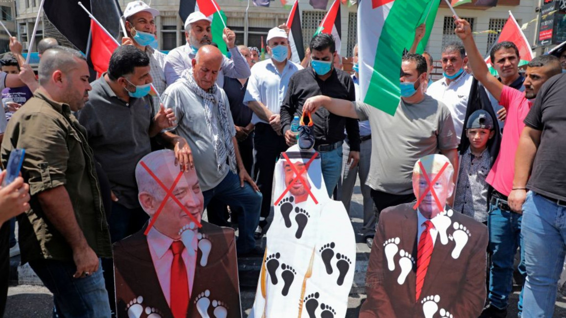 Anti-US-Israel-UAE protest - Getty