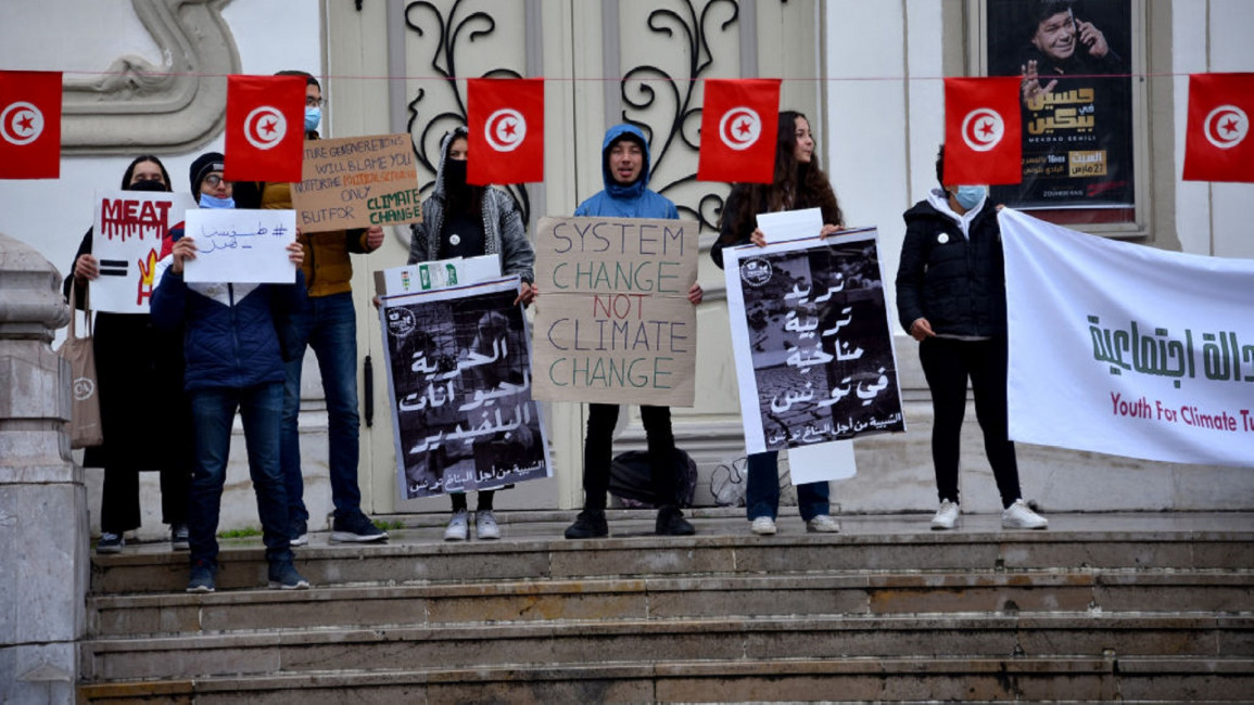 Protest in Tunisia [GETTY]