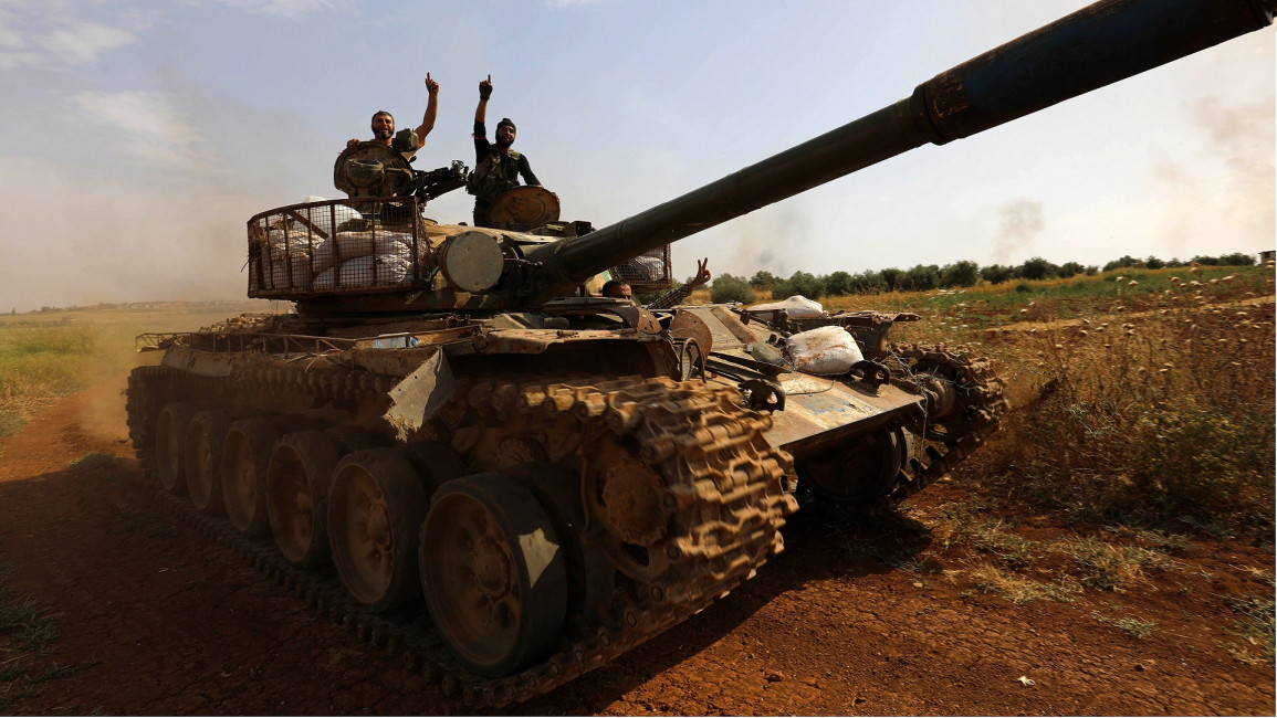 syria tank rebels