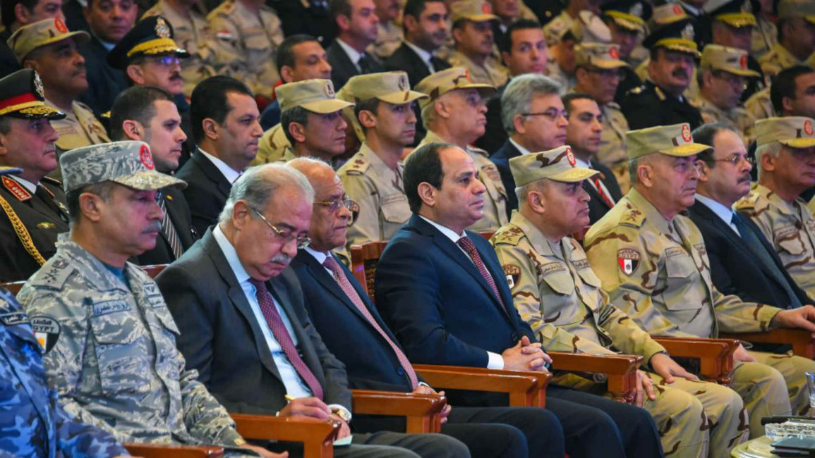 Sisi and ministers - Anadolu