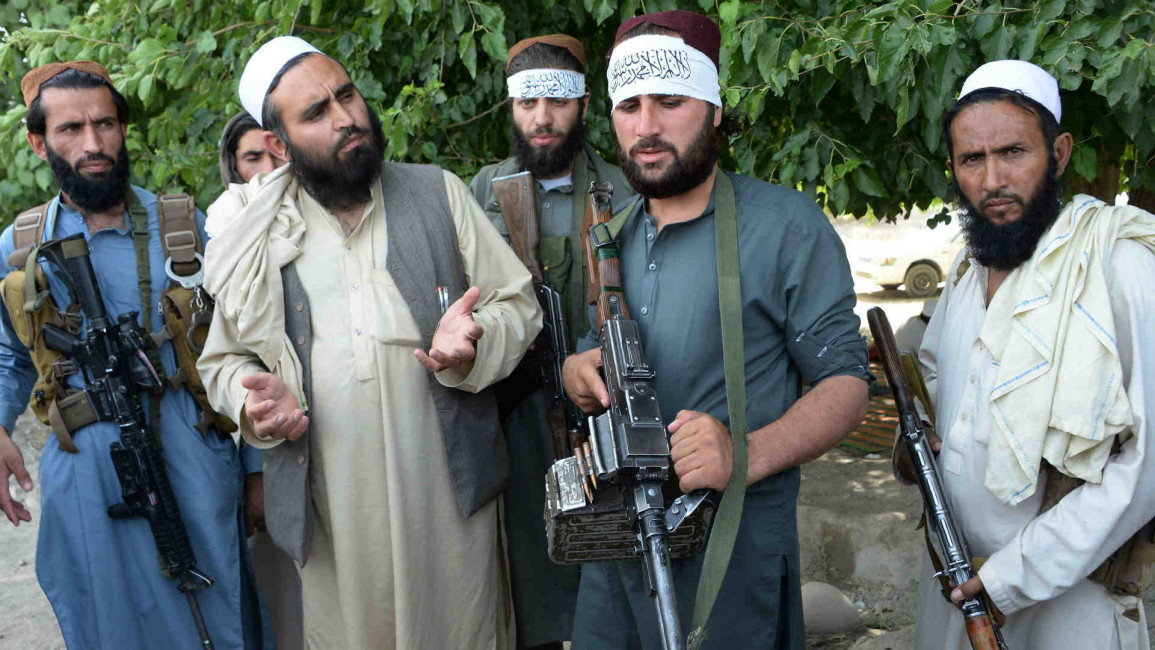 Taliban fighters in Jalalabad