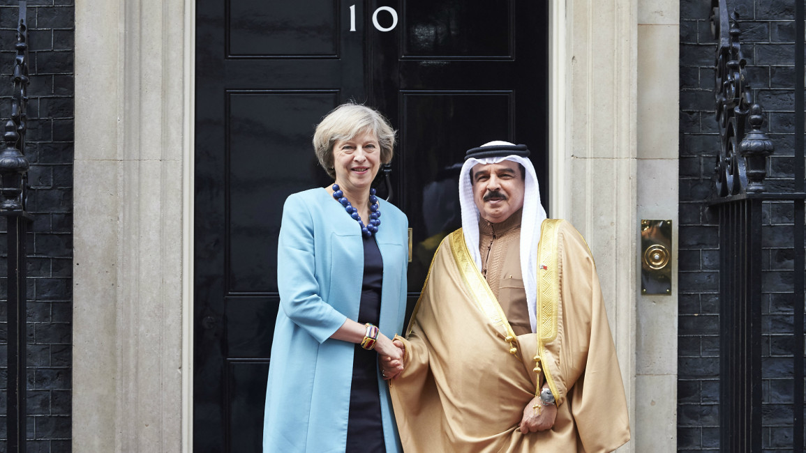 Bahrain king and British PM